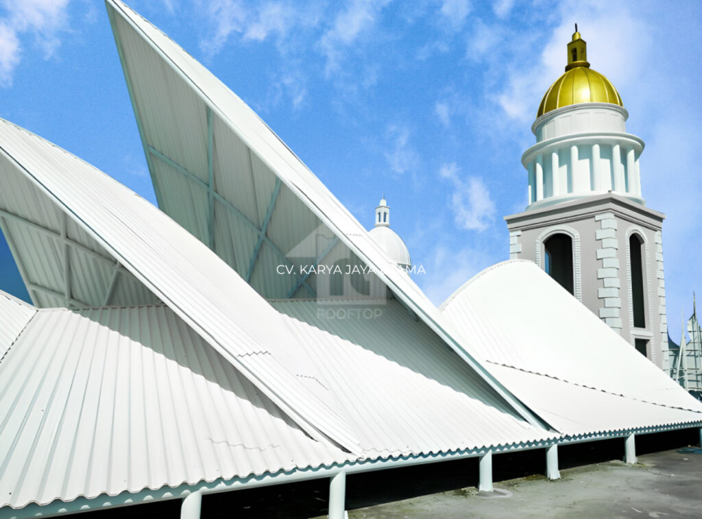 Atap uPVC Rooftop untuk proyek 