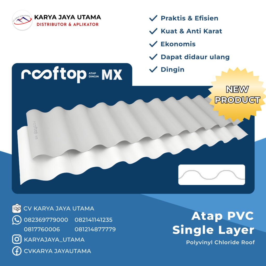 Spesifikasi Atap PVC Rooftop MX