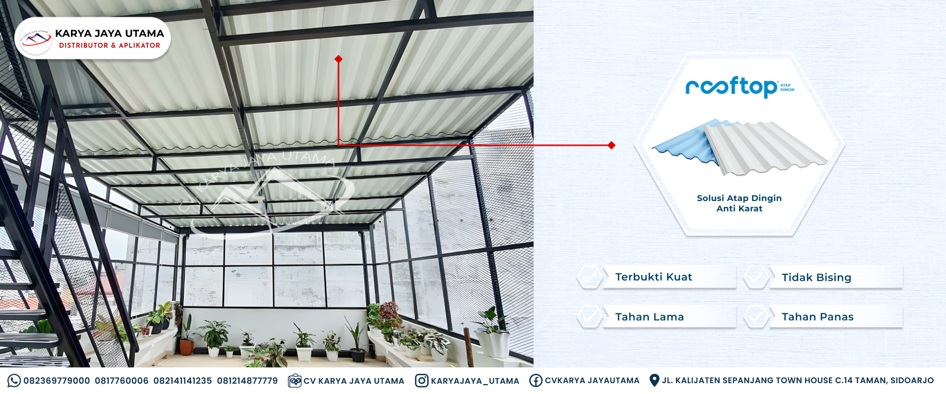 Atap uPVC Rooftop Untuk Rumah Tinggal